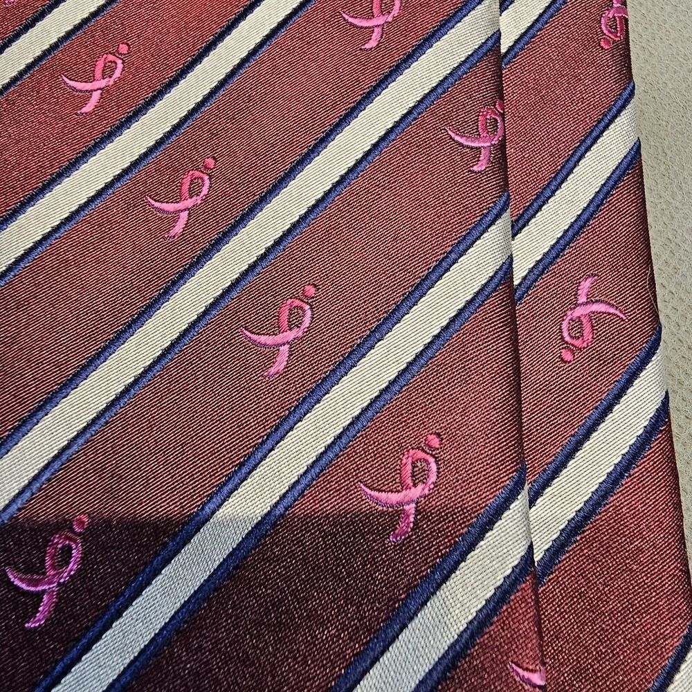 Susan G Komen For The Cure Knotes‎ For Hope Breast Cancer Awareness Tie 59" - Picture 6 of 11